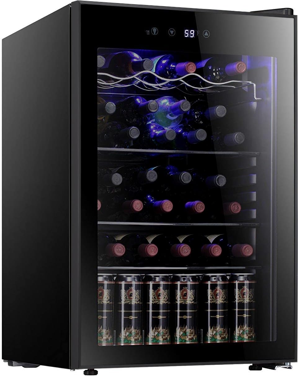 Wine Beer Fridge Cabinet - 36 flessen wijnkoeler/kast drankenkoelkast kleine mini-wijnkelder