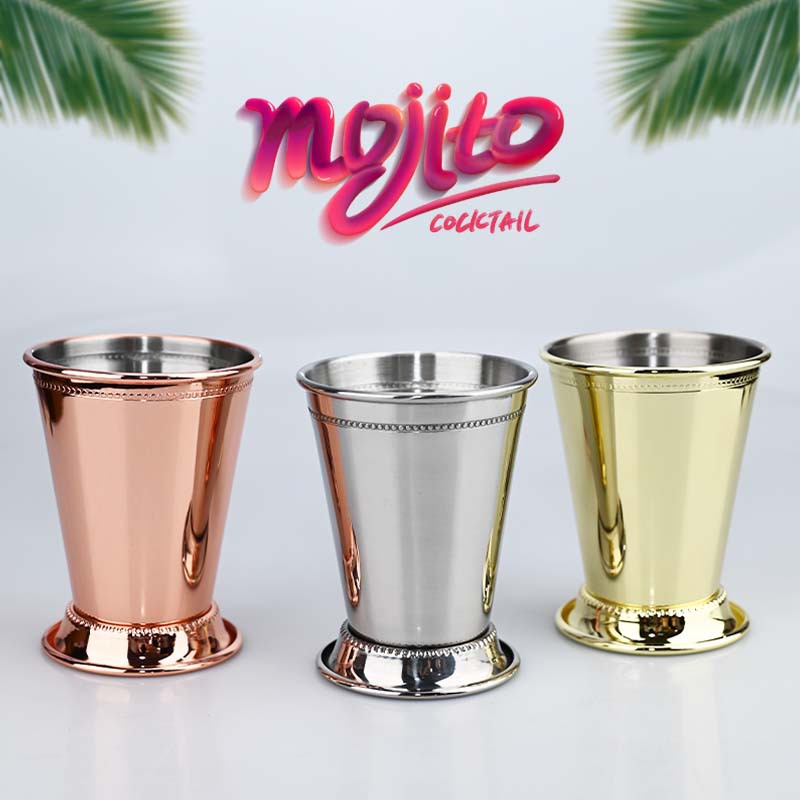Wine Beer Mixed Drinks - 350Ml Mint Julep Mok Roestvrij Staal