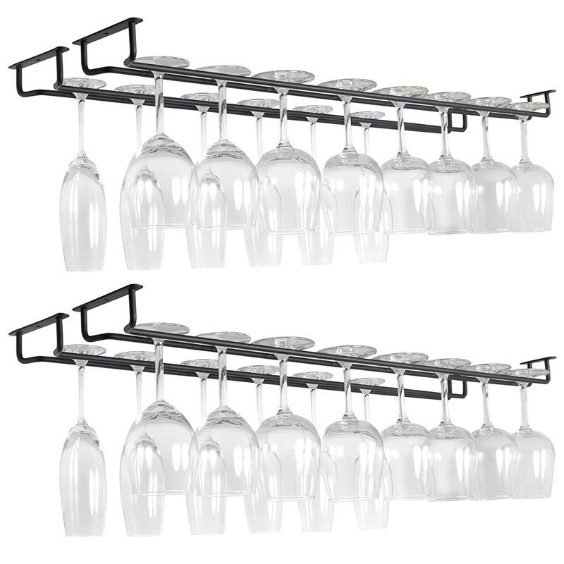 【S】1 stuks zwarte wandmontage  - Wine Rack Wall Mount recensie en prijs