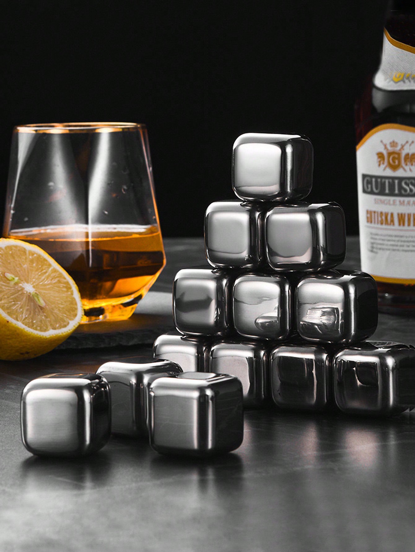 4 stuks roestvrijstalen ijsblo - Whiskey Stone Set recensie en prijs