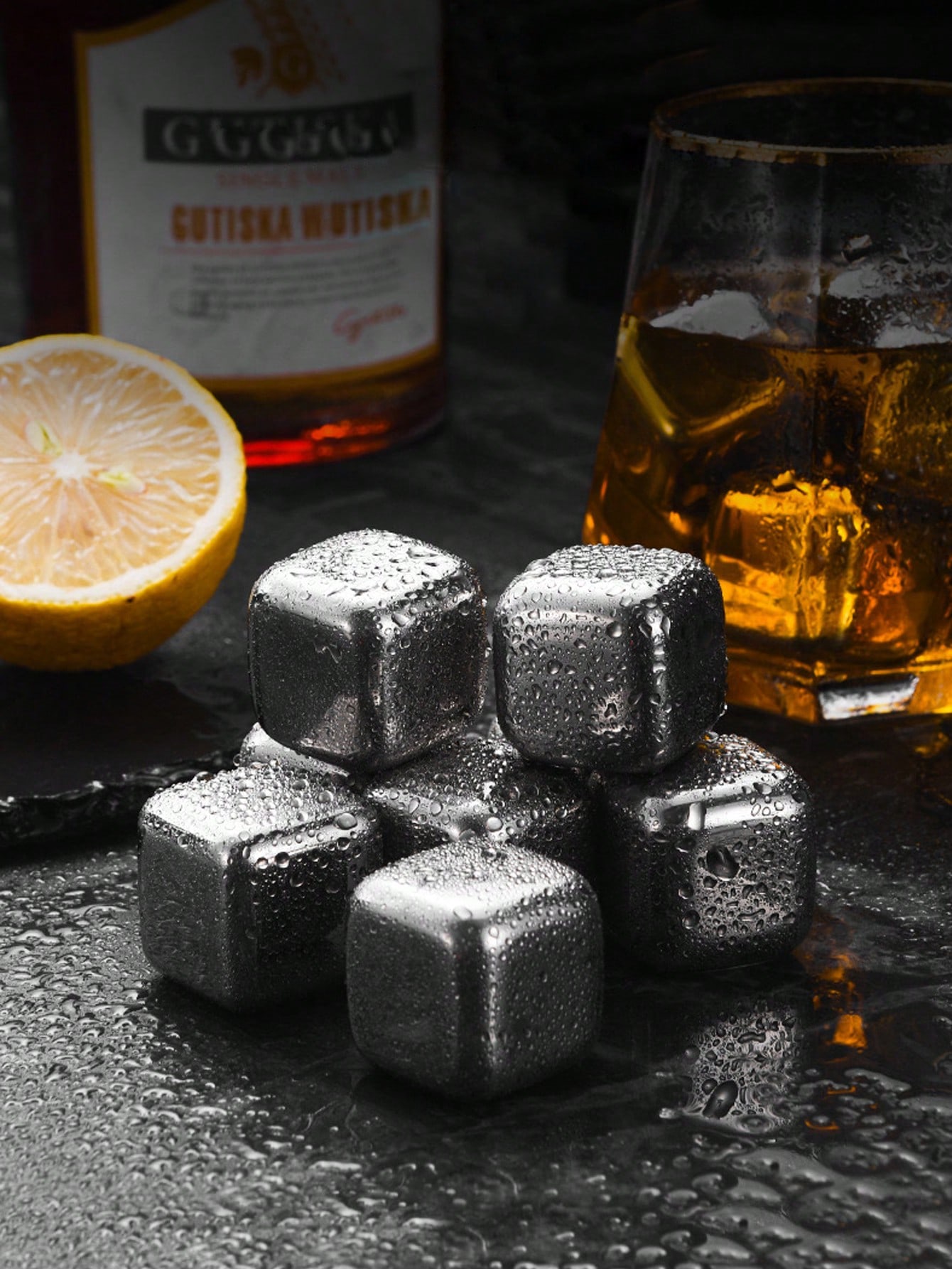 4 stuks roestvrijstalen ijsblo - Whiskey Stone Set recensie en prijs