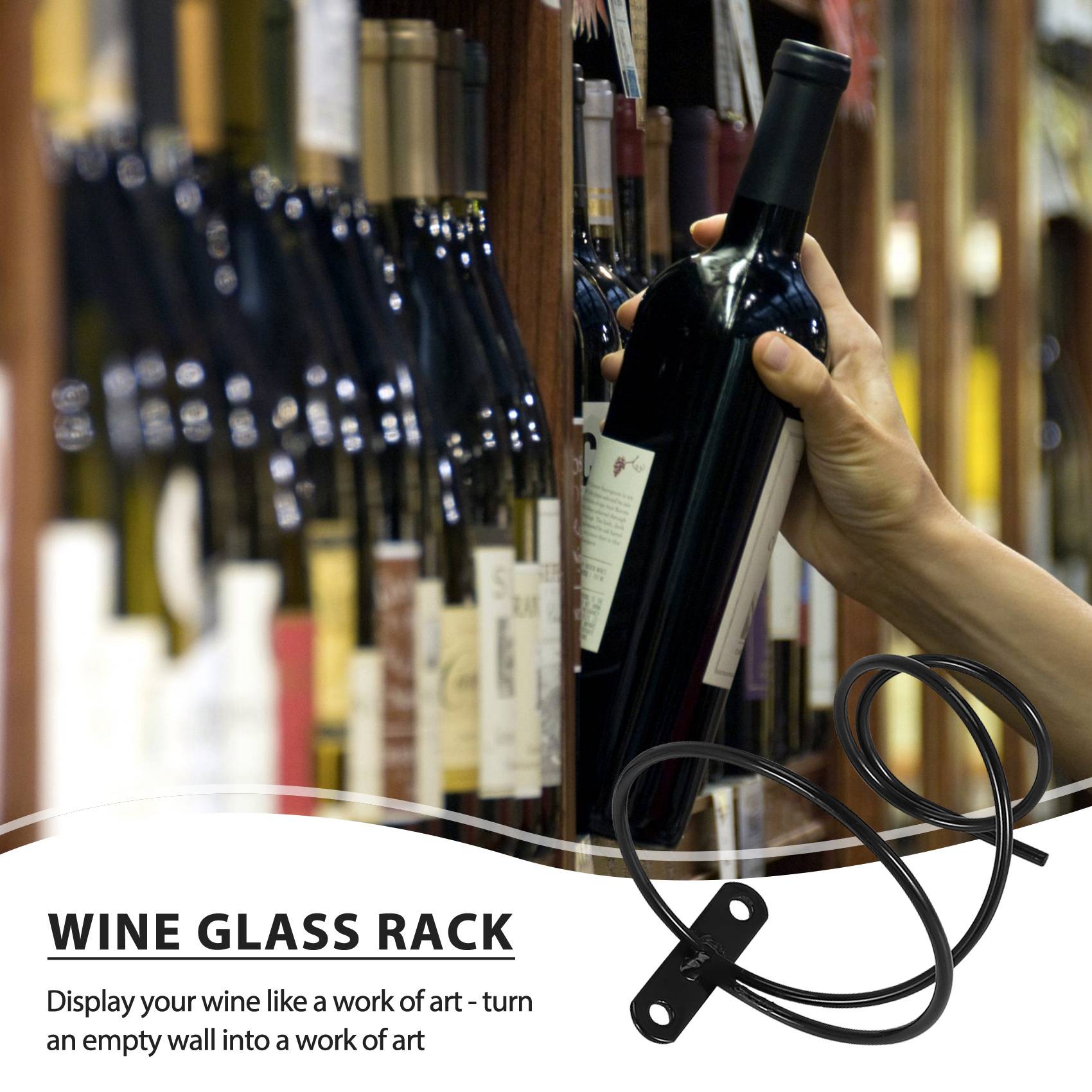 ABGH-Pack van 6 wandgemonteerd - Wine Rack Wall Mount recensie en prijs