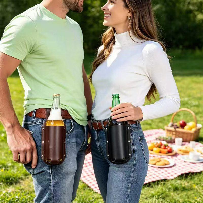 1 stuks premium lederen bierfl - Wine In Beer Glass recensie en prijs