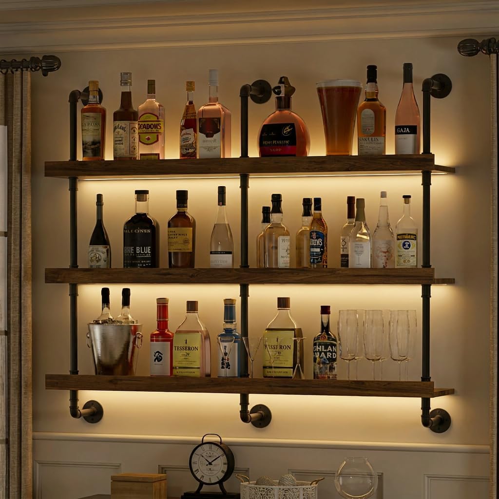 Wandgemonteerd wijnrek met LED - Wine Rack Wall Mount recensie en prijs