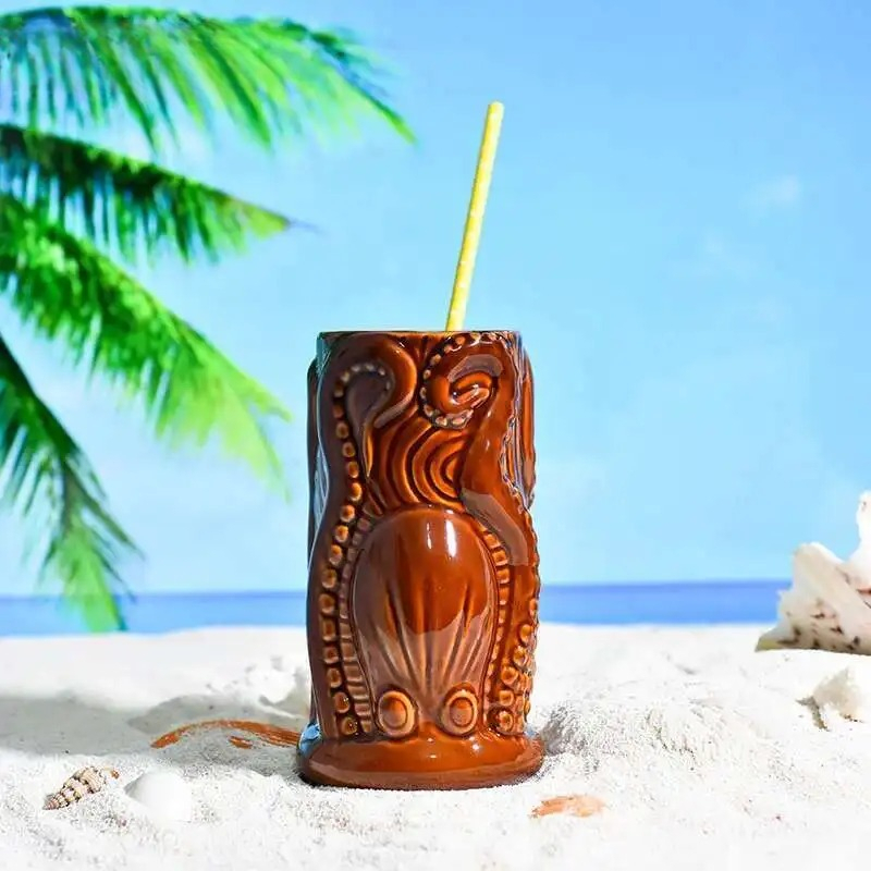 TIKI Bar Cocktail Cup Hawaii T - Wine Beer Mixed Drinks recensie en prijs