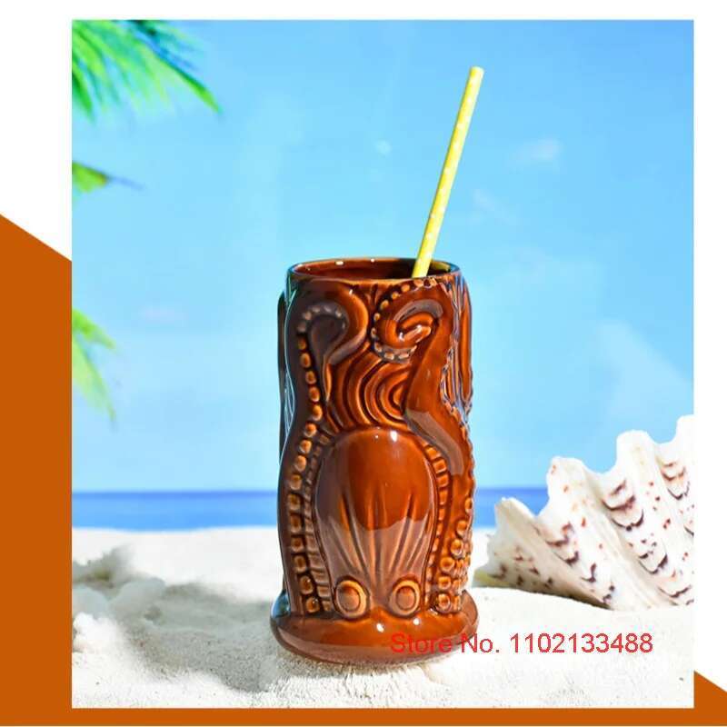 TIKI Bar Cocktail Cup Hawaii T - Wine Beer Mixed Drinks recensie en prijs