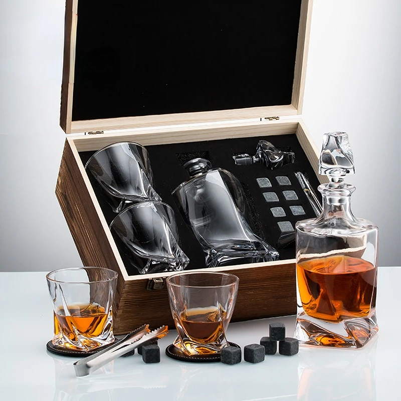 Whisky Decanter en Stenen Cade - Whiskey Stone Set recensie en prijs