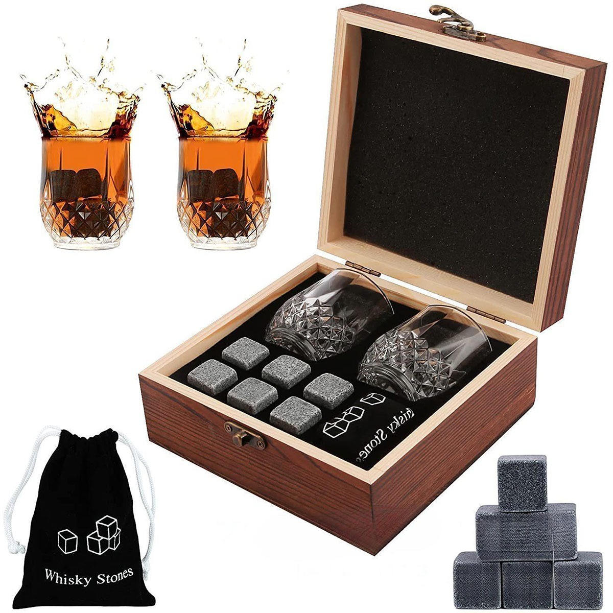 Kerst Valentijnsdag Cadeau Whi - Whiskey Stone Set recensie en prijs