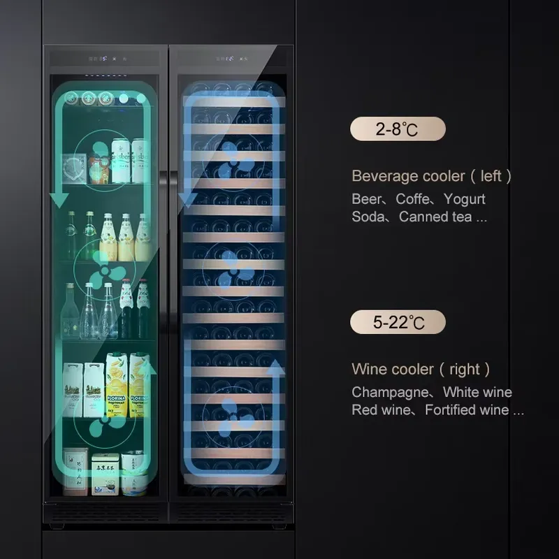 Inbouw drankenkoelkast dubbele - Wine And Beer Undercounter Fridge recensie en prijs