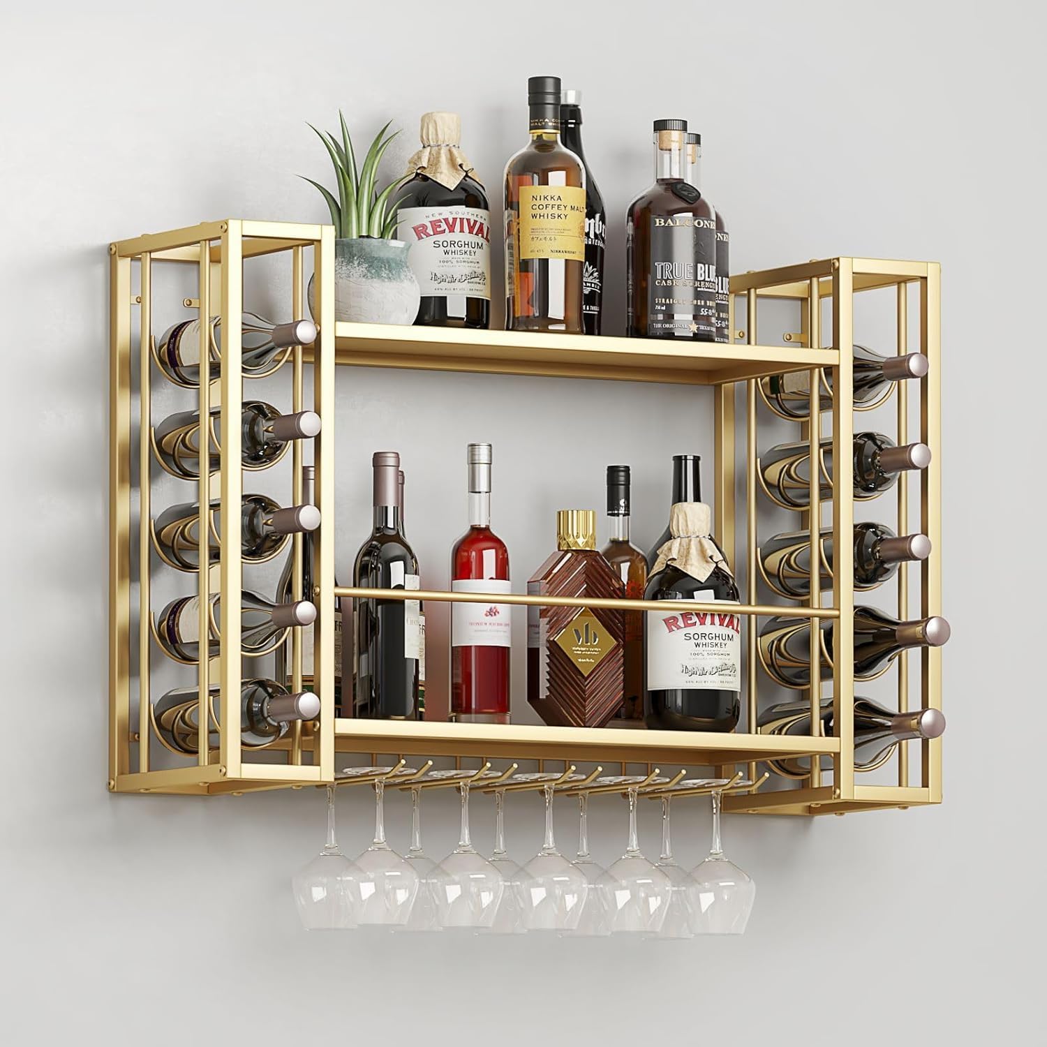 Wandgemonteerd wijnrek, wandge - Wine Rack Wall Mount recensie en prijs